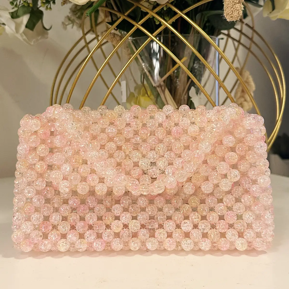 Quarzo Rosa Crystal Clutch — Moda Park