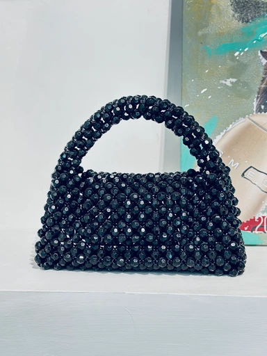 Notte Black Crystal Pouch — Moda Park, view 3