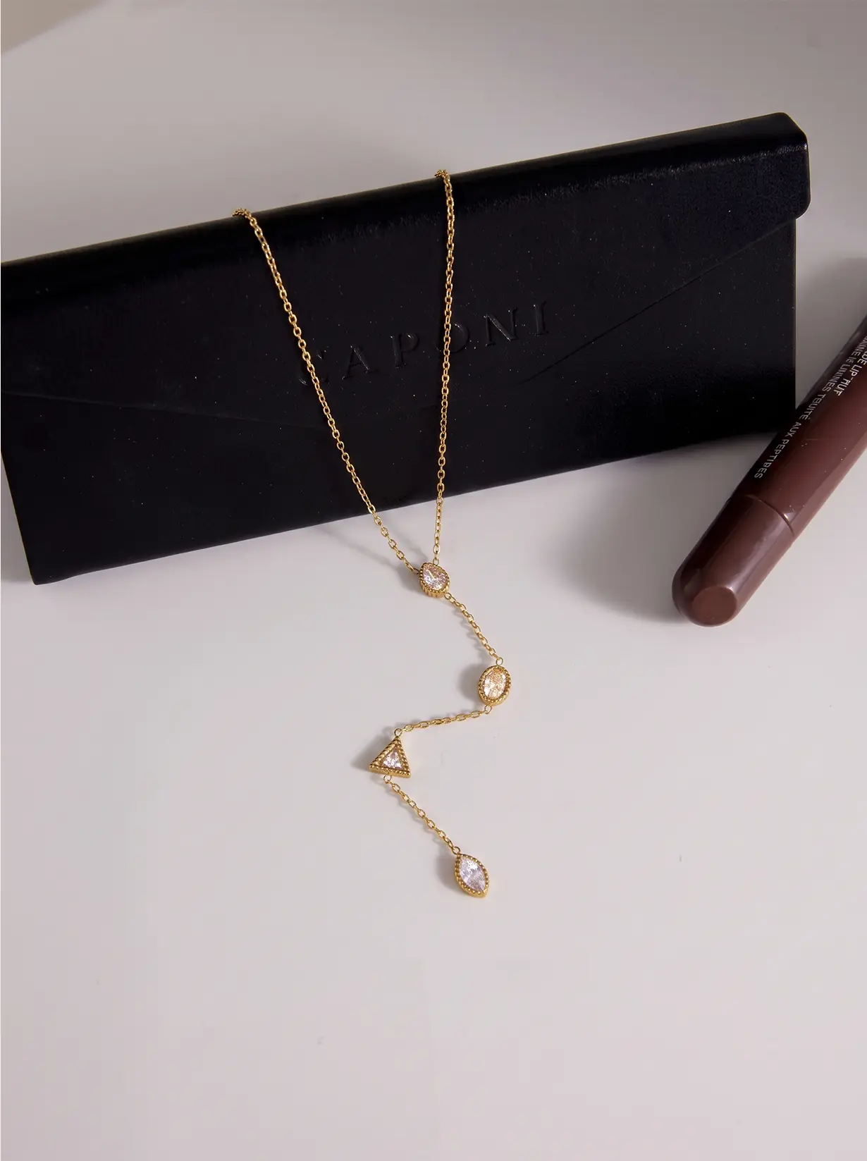 Aurélia Geo Harmony Y Necklace — Vega Fine, view 3